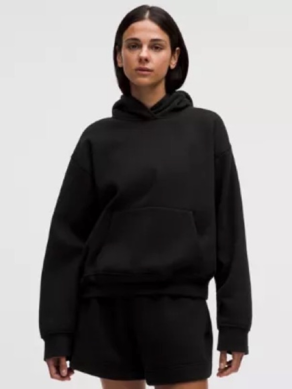 lululemon athletica Black Hooded Pullover with Kangaroo Pocket